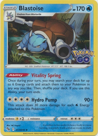 Blastoise - 017/078 - Holo Rare