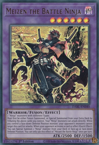 Meizen the Battle Ninja - DABL-EN040 - Ultra Rare 1st Edition