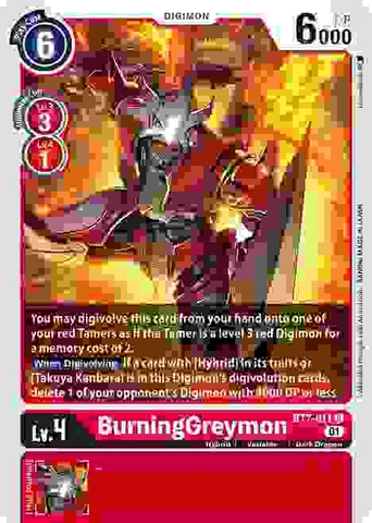 BurningGreymon - BT7-011 U - Uncommon