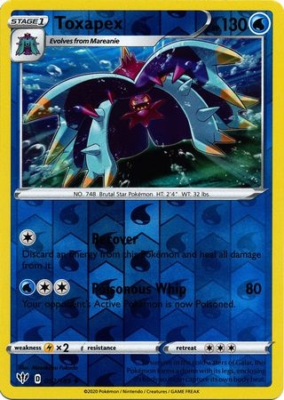 Toxapex - 052/189 - Uncommon Reverse Holo