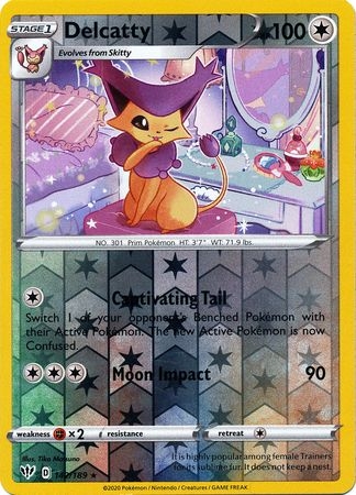 Delcatty - 142/189 - Rare Reverse Holo