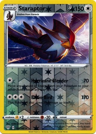 Staraptor - 147/189 - Rare Reverse Holo