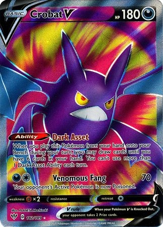 Crobat V - 182/189 - Full Art Ultra Rare