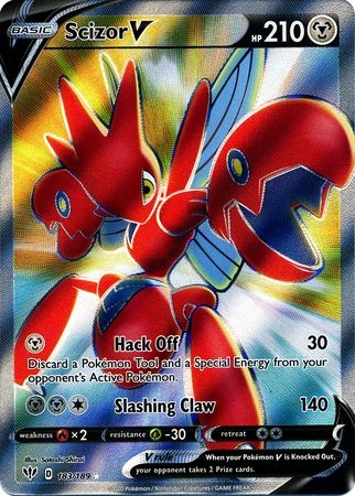 Scizor V - 183/189 - Full Art Ultra Rare