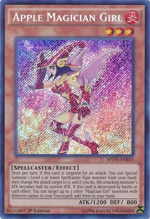 Apple Magician Girl - MVP1-ENS15 - Secret Rare 1st Edition