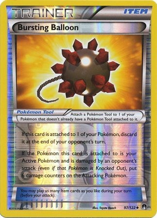 Bursting Balloon - 97/122 - Uncommon Reverse Holo