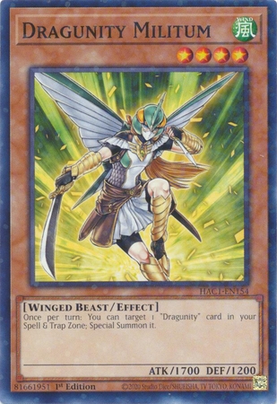 Dragunity Militum - HAC1-EN154 - Duel Terminal Common Parallel 1st Edition