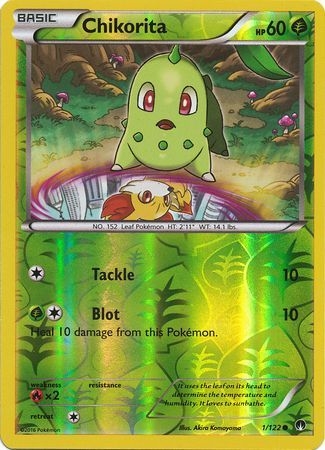 Chikorita - 1/122 - Common Reverse Holo