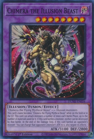 Chimera the Illusion Beast - DUNE-EN034 - Super Rare 1st Edition