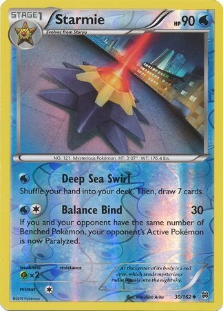 Starmie - 30/162 - Uncommon Reverse Holo