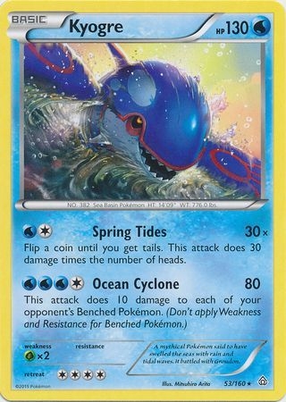 Kyogre - 53/160 - Rare
