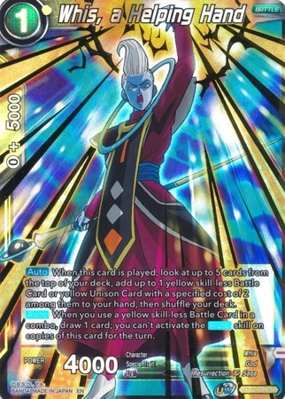 Whis, a Helping Hand - BT12-099 - Super Rare