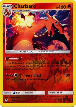 Charizard - 3/70 - Holo Rare Reverse Holo