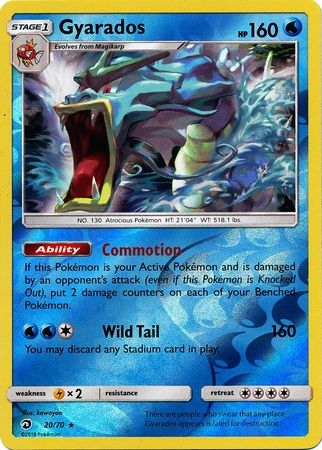 Gyarados - 20/70 - Holo Rare Reverse Holo