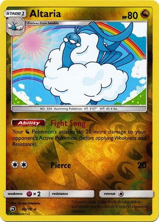 Altaria - 40/70 - Holo Rare Reverse Holo