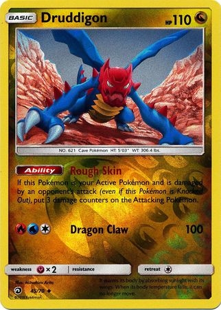 Druddigon - 45/70 - Uncommon Reverse Holo