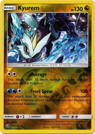 Kyurem - 47/70 - Holo Rare Reverse Holo