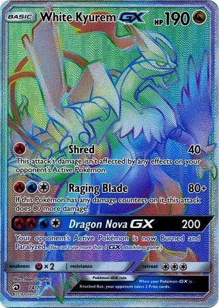 White Kyurem GX - 74/70 - Hyper Rare