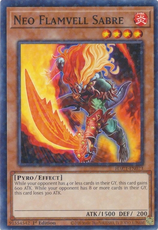 Neo Flamvell Sabre - HAC1-EN073 - Duel Terminal Common Parallel 1st Edition
