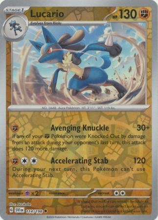 Lucario - 114/198 - Uncommon Reverse Holo