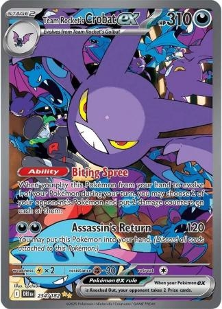Team Rocket's Crobat ex - 234/182 - Special Illustration Rare