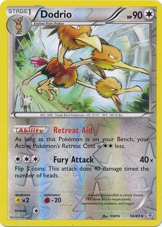 Dodrio - 56/83 - Rare Reverse Holo