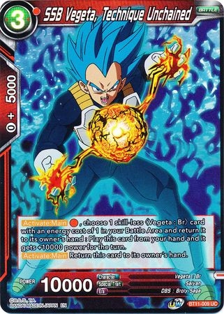 SSB Vegeta, Technique Unchained - BT11-009 - Foil Uncommon