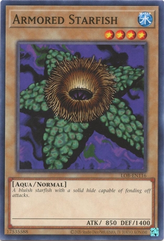 Armored Starfish - LOB-EN116 - Common Unlimited (25th Reprint)