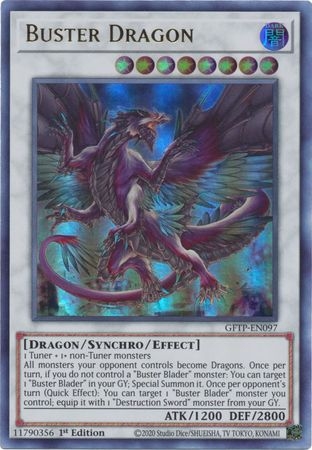 Buster Dragon - GFTP-EN097 - Ultra Rare 1st Edition