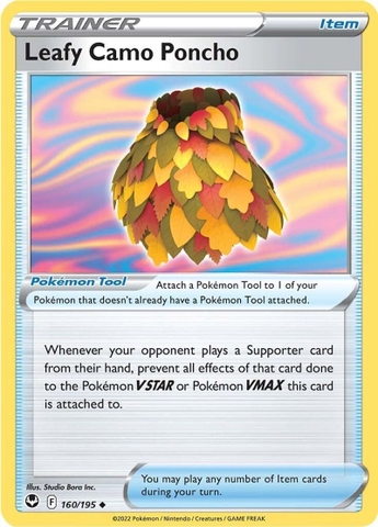 Leafy Camo Poncho - 160/195 - Uncommon Reverse Holo