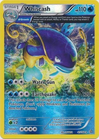 Whiscash - 41/160 - Rare - Reverse Holo