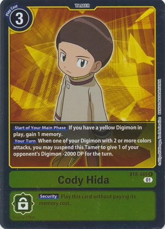 Cody Hida - BT8-089 R - Rare