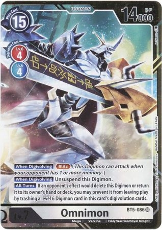 Omnimon (Alternate Art - As'Maria) - BT5-086 - Super Rare