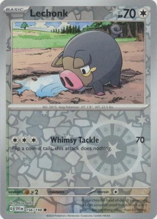 Lechonk - 156/198 - Common Reverse Holo