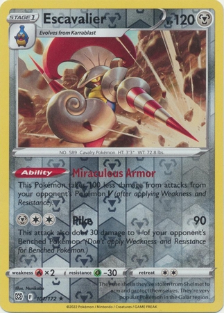 Escavalier - 101/172 - Rare Reverse Holo