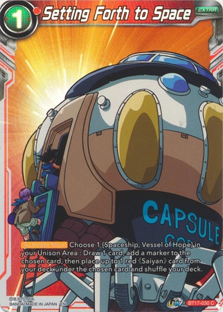 Setting Forth to Space - BT17-030 - Common Foil