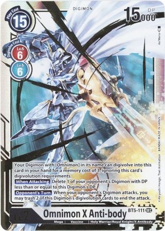 Omnimon X Anti-body - BT5-111 - Secret Rare