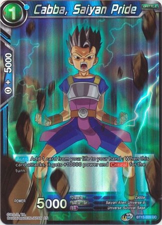 Cabba, Saiyan Pride - BT15-039 - Uncommon Foil