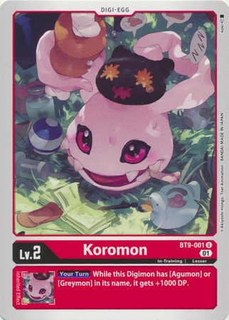 Koromon - BT9-001 U - Uncommon