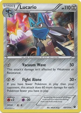 Lucario - 63/124 - Holo Rare