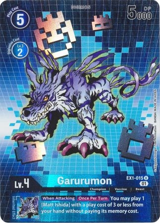 Garurumon (Alternate Art) - EX1-015 - Uncommon