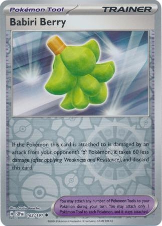 Babiri Berry - 163/191 - Uncommon Reverse Holo