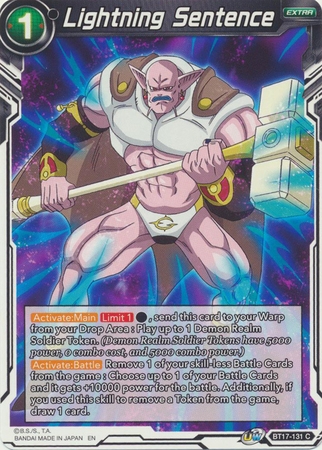 Lightning Sentence - BT17-131 - Common