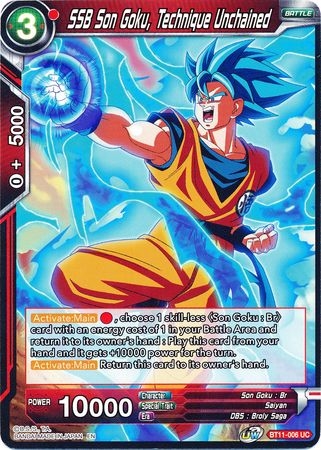 SSB Son Goku, Technique Unchained - BT11-006 - Uncommon