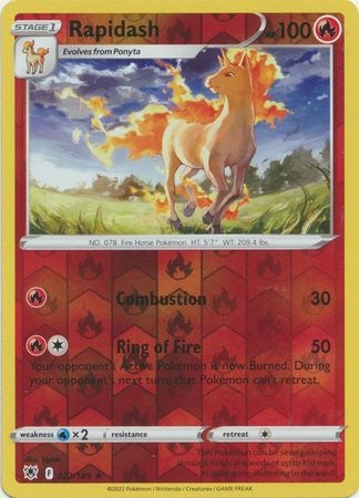 Rapidash - 022/189 - Rare Reverse Holo