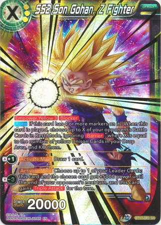 SS2 Son Gohan, Z Fighter - BT17-083 - Super Rare