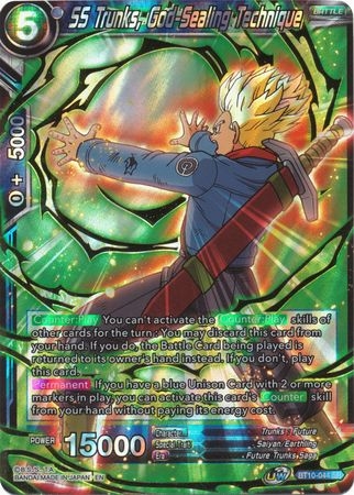 SS Trunks, God-Sealing Technique - BT10-044 - Super Rare