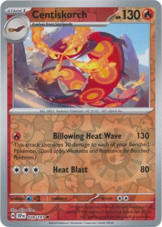Centiskorch - 028/191 - Common Reverse Holo