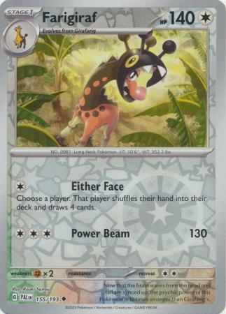 Farigiraf - 155/193 - Uncommon Reverse Holo