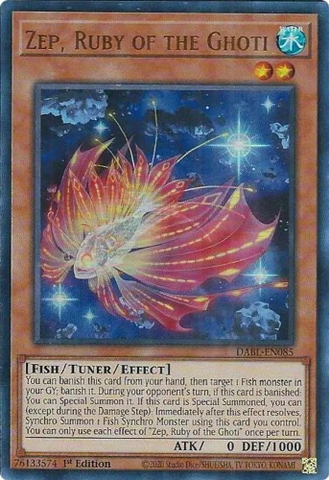 Zep, Ruby of the Ghoti - DABL-EN085 - Ultra Rare 1st Edition
